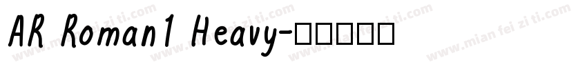 AR Roman1 Heavy字体转换